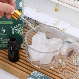 Hot Selling Crystal Diffuser Stone with Candy Glass Jar