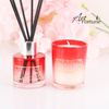 3.3 Oz Holiday Gradient Glass Scented Reed Diffuser for Home Decoration