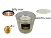 Wholesale Private Label Romantic Luxury Aromatherapy LED Candle with Jelly Wax for Christmas Gift and Decoration