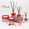 3.3 Oz Holiday Gradient Glass Scented Reed Diffuser for Home Decoration