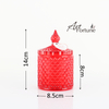 Mongolian Yurt Cup-shaped Scented Glass Candle for Home Decor
