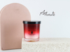 Scented Candle with Gradient Color Box And Two-Tone Glass for Home Decor