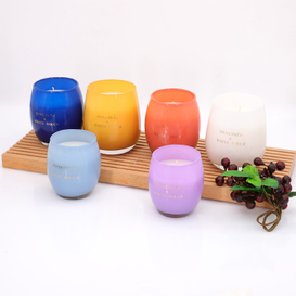  Egg Cap Scented Glass Jar Candles for different scenteds
