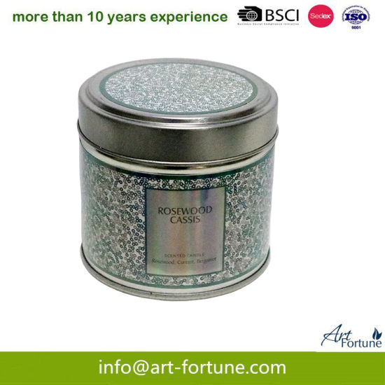 Metalic Finish Sparkling Candle for Home Decoration