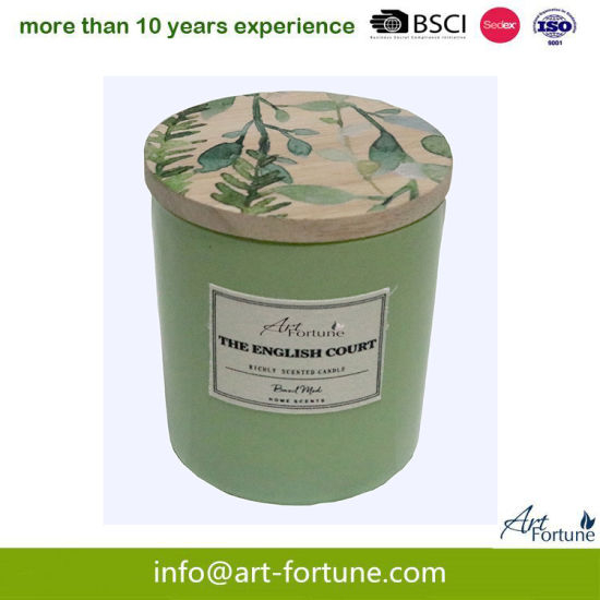 Fragrance Scented Glass Candle with Paper Wrap Lid