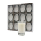 2oz *12 Pk Unscented Votive Candles for Home Decor