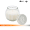3.5oz Clear Glass Jar Candle with Glass Lid for Home Decor