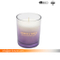 Scented Glass Jar Candle with Spray Color Change and Glod Decal Paper for Home Decor
