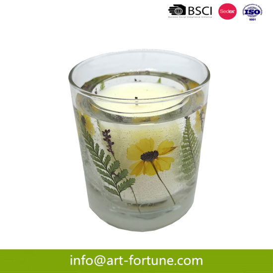 Customized Hot Sale Scented Candle with Jelly Wax