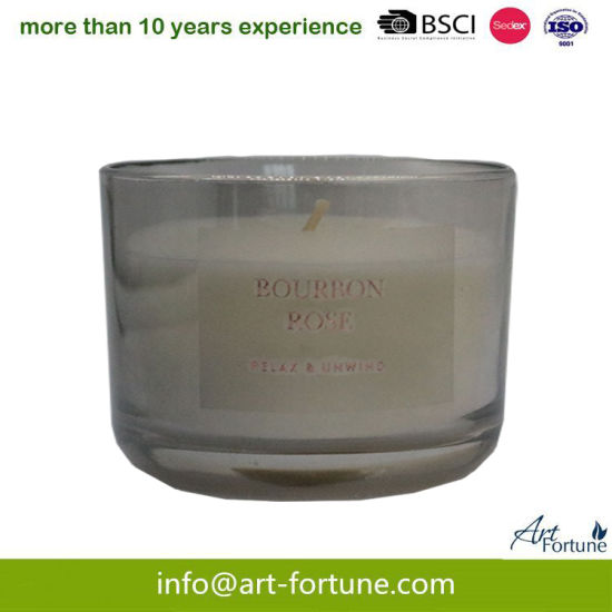 Hot Sale Black Luxury Scented Organic Soy Glass Candle