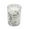 Scent Glass Candle with Color Spray and Silkscreen for Home Decor