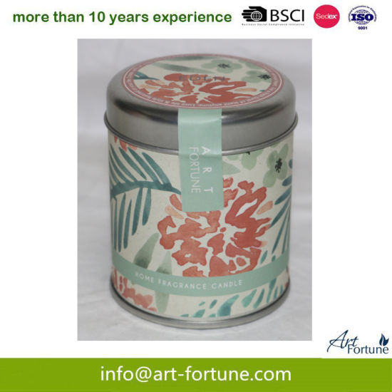 Floral Scent Wax Candle Travel Tin Can