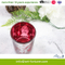 Scented Glass Candle with Inner Electroplated and Red Color Sprayed