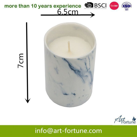 High Quality Cup Shaped Scented Ceramic Candle for Home Decor