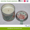 Travel Tin Candle with Color Label for Home Decor
