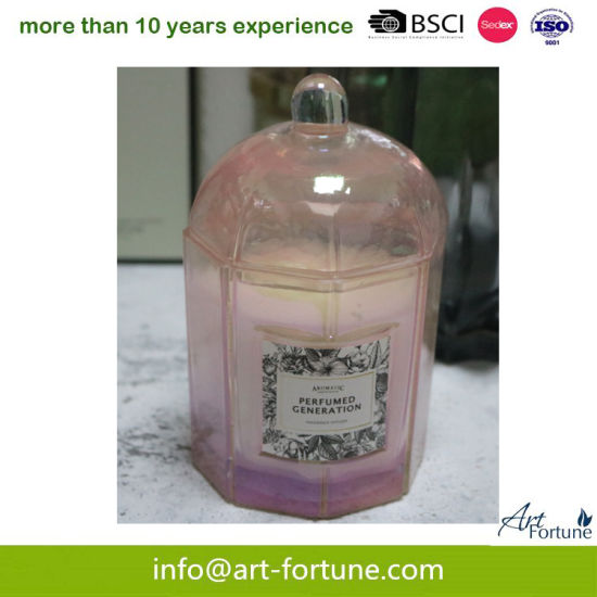 Color Coating Scent Glass Jar Candle for Valentine`S Day