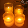 Hot Sale Flickering Flameless LED Lighting Wax Glass Candle for Home Decor