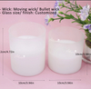 Hot Sale Flickering Flameless LED Lighting Wax Glass Candle for Home Decor