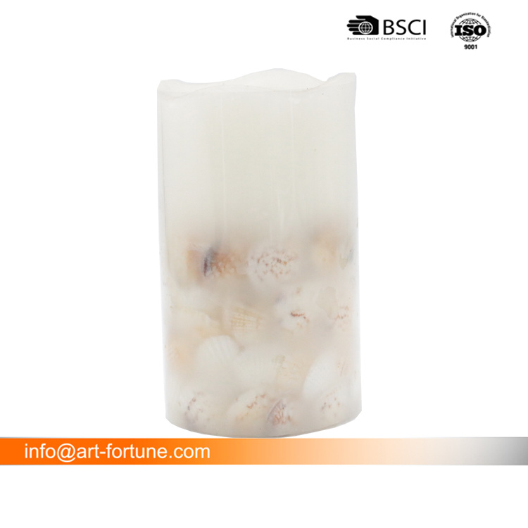 Flameless Wax Glass Candle for Home Decoration