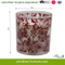 120g Popular Design Glass Scented Candle in Spray Color with Paper Decal for Home Decor
