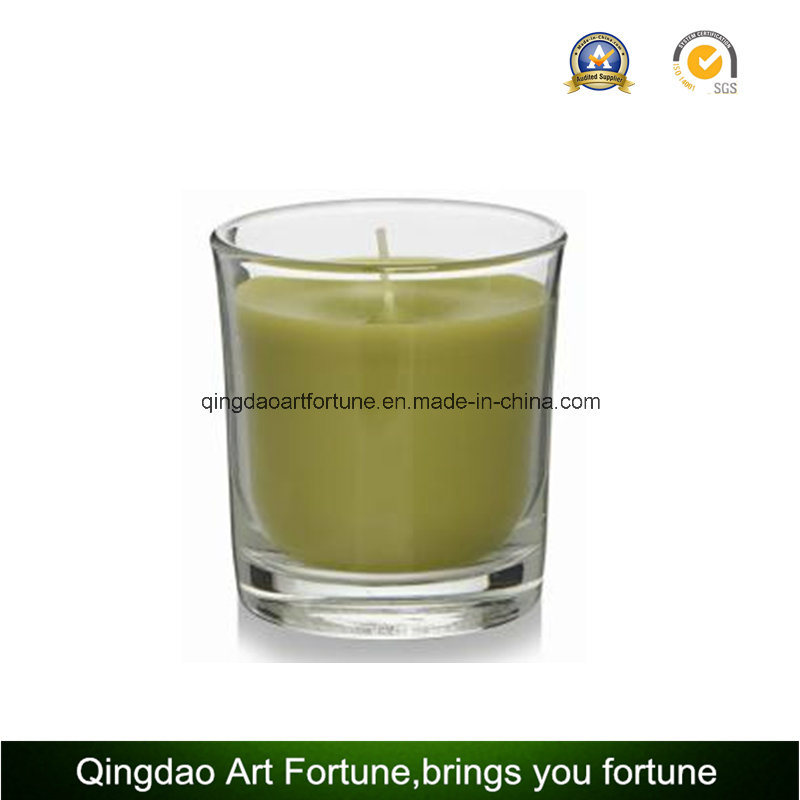 Big Printed Glass Candle Container for Candle and Flora Decor