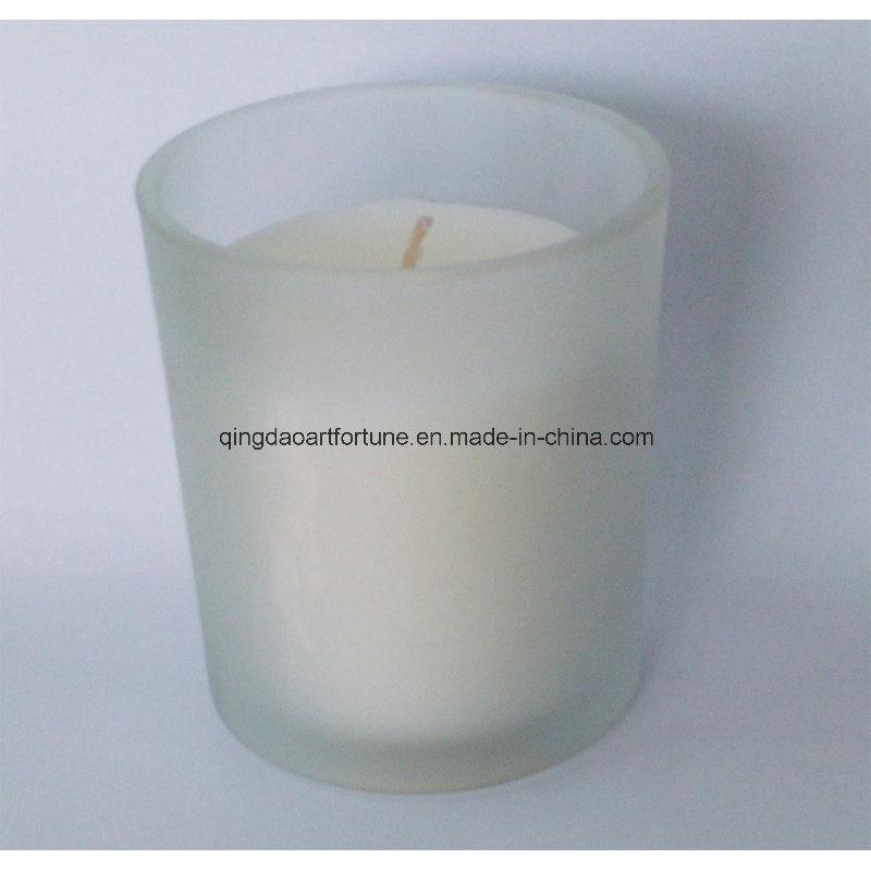 Filled Glass Votive Candle for Wedding Home Decor