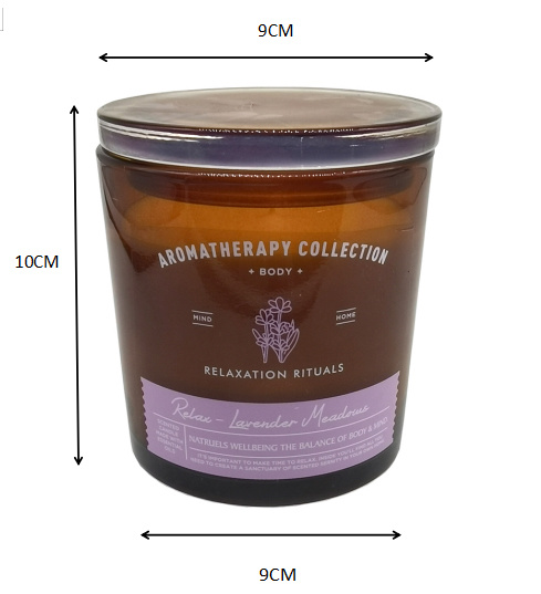 Luxury Scented Candle with Sticker and Wooden Lid