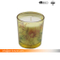 Gradient and Frosted Spray Scented Glass Candle with Silkscreen Finish for Decor