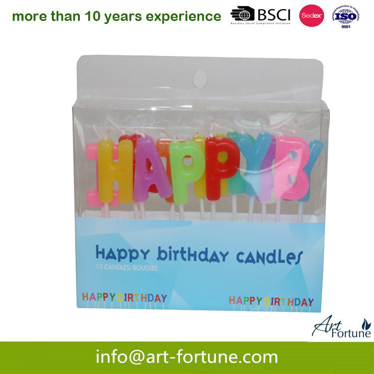 Hand Made Birthday Candle in Pet Box for Birthday Party