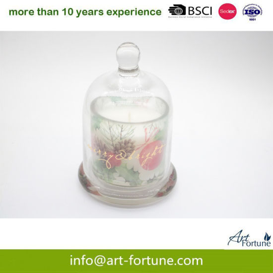 10oz Transparent Bell Scented Glass Candle in Jar