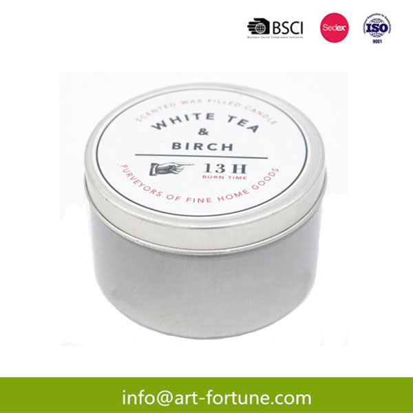 Printed Travel Tin Scent Candle for Festival