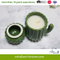Scented Embossed Ceramic Candle with Lid for Home Decoration