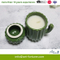 Scented Embossed Ceramic Candle with Lid for Home Decoration