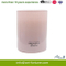 Pink Glass Jar Candle with Decal Paper