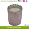 Electroplated Color Spray Glass Scented Candle with Engrave Embossed