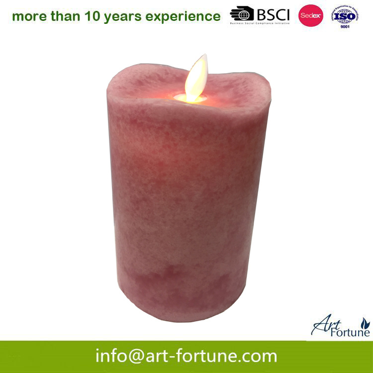 Color Flameless LED Candle with Swing Wick for Home Decor