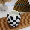 Customized Ceramic Candle Jars Glazed Color Candlestick Porcelain for Home Decoration