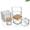 Wholesale Customize Round Shape Transparent Glass Candle Cup Container for Candle Container