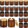 8oz Glass Candle Jars with Airtight Bamboo Lids Bulk Matte Black Empty Candle Vessels Container for Making Scented Candles