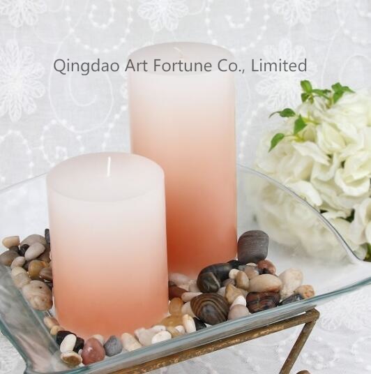 Hand Made Scented Crackle Pillar Candle for Home Decor