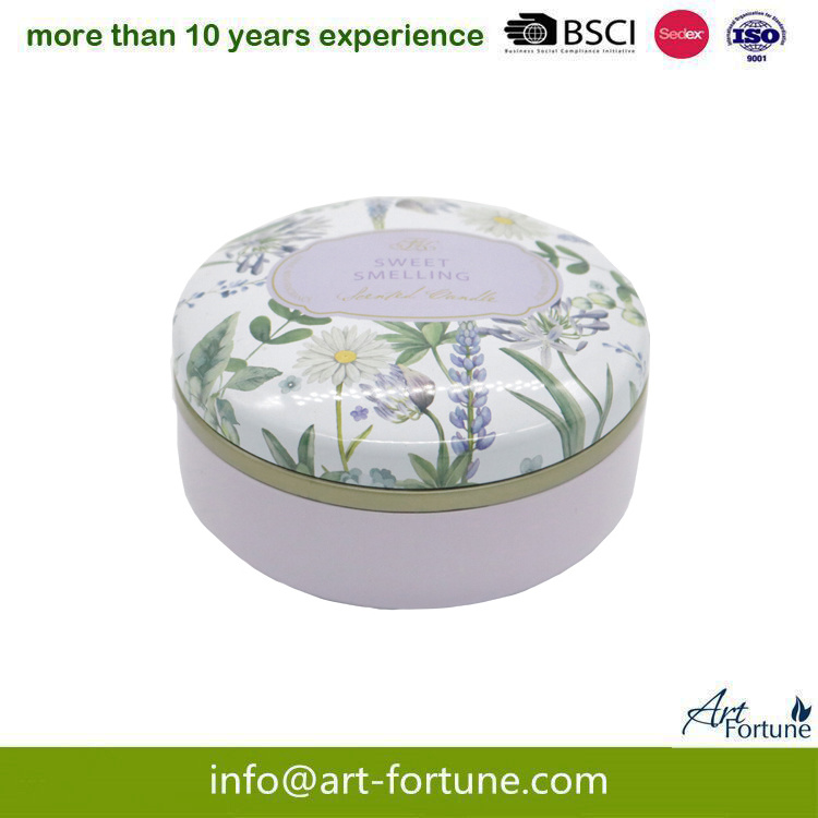 6oz Hot Saleprinted Tin Candle with Travel Lid for Promotion Home