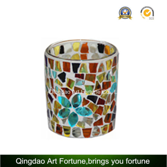 Mosaic Votive Cup Glass Tealight Candle Holder