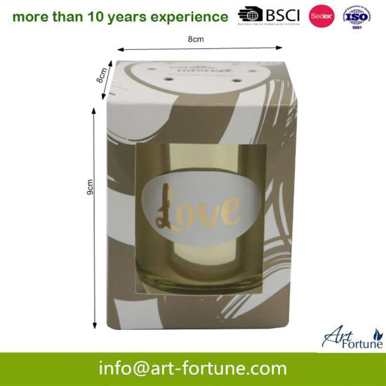 Glass Scented Candles with Exquisite Boxes for Family Decorations
