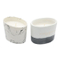 Shaped Scented Ceramic Candle with Marble Finish for Home Decor