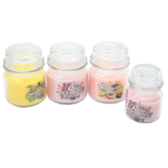 Scent Glass Yankee Candle with Color Coating for Festival
