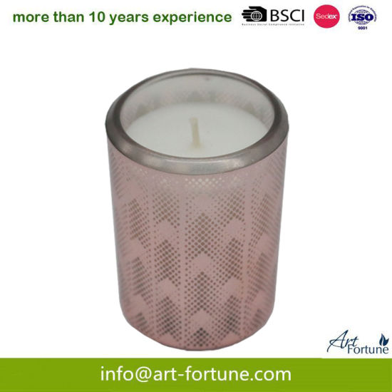 6*7cm Glass Scented Candle in Spray Color for Home Decor