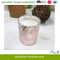 Luxury Scented Electroplated Glass Candle with Embossment for Home Decoration