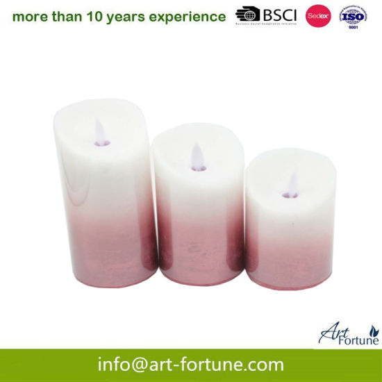 Set of 3 Flameless LED Candle with Remote Control for Home Decor