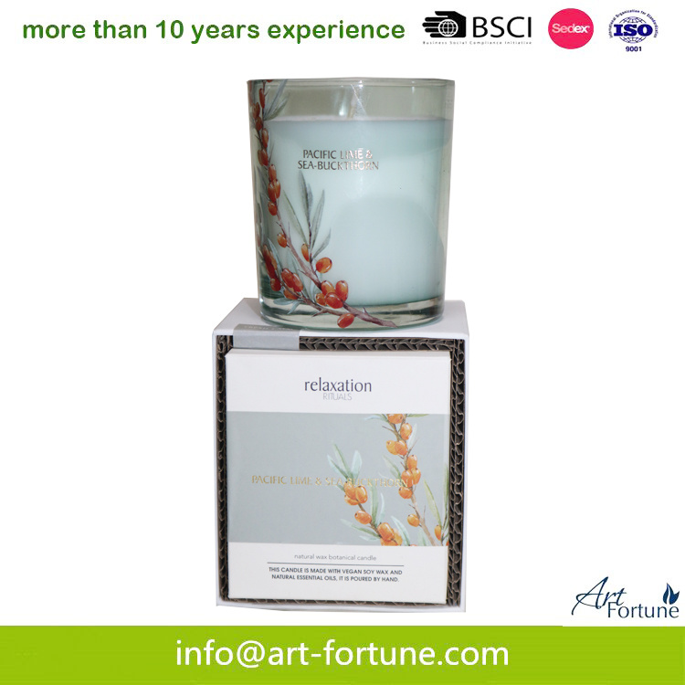 Painting Glass Candle with Gift Box