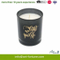New Design Glass Scented Candle with Black Solid Spray for Home Decor